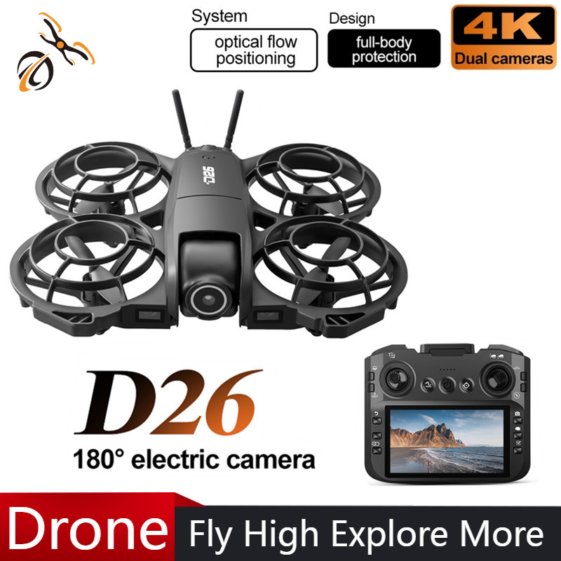 Drone D26 4K Aérien HD 180 °   - Fpv Drone Charger avis et prix